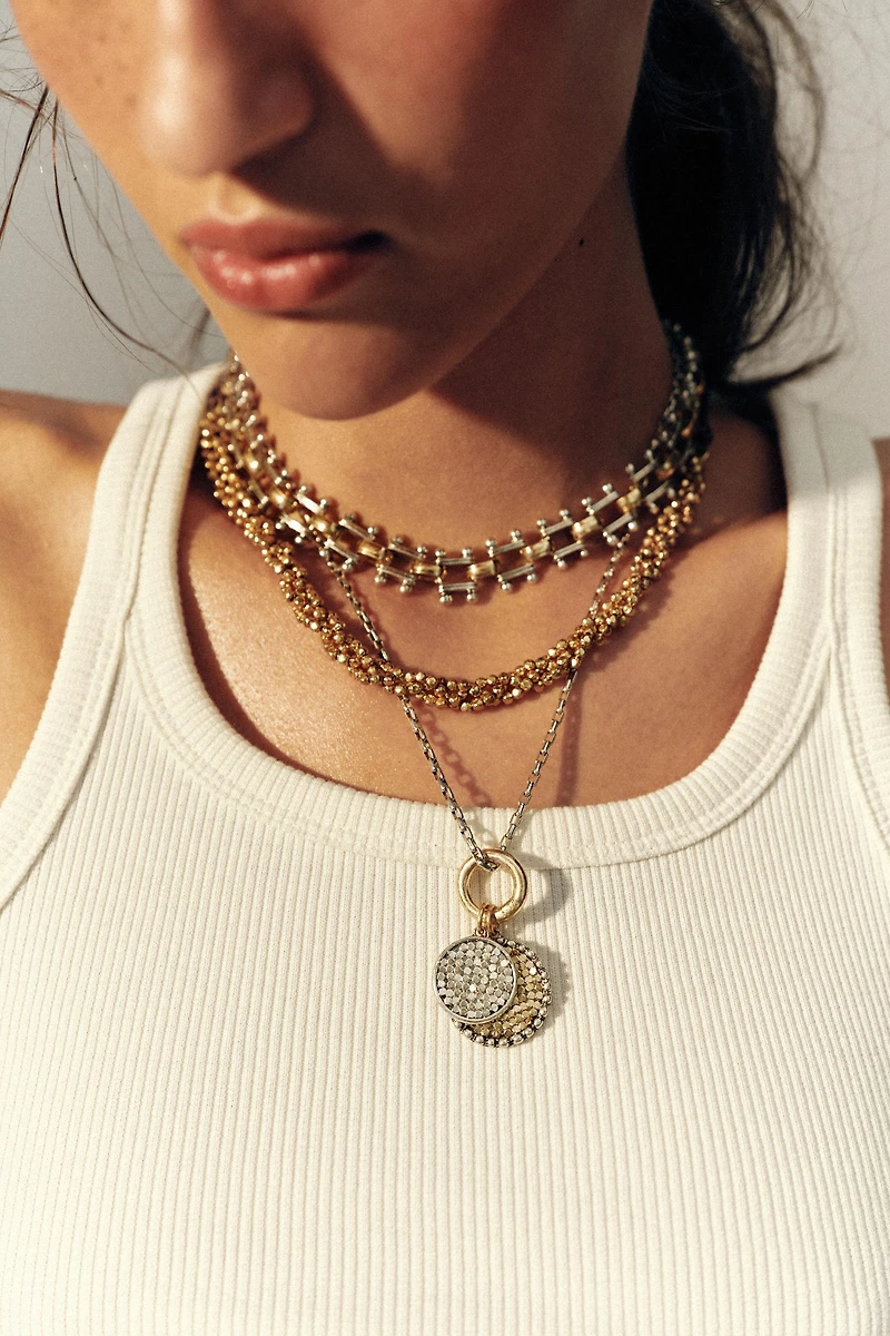PACK OF 3 CORD AND MEDALLION NECKLACES