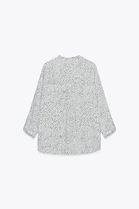 POLKA DOT TAB SLEEVE SHIRT
