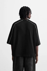 CONTRASTING TRIM SWEATSHIRT
