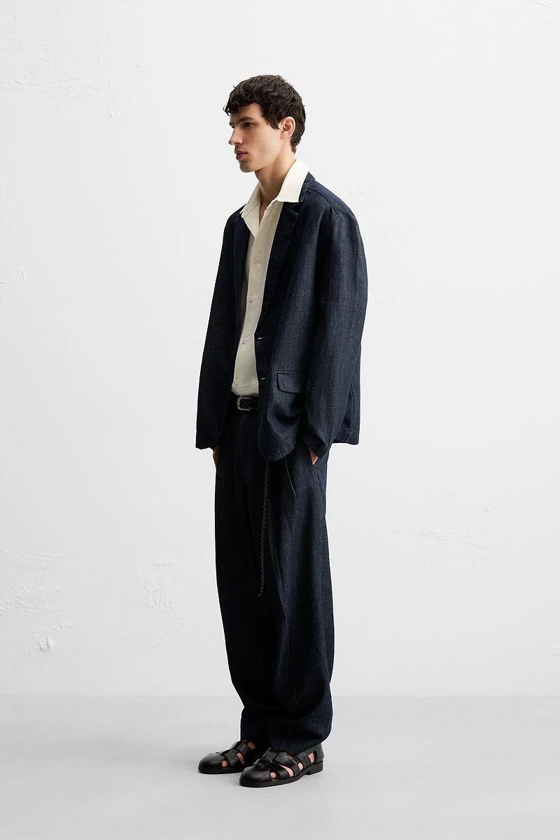 PANTALON DENIM WIDE FIT CROPPED