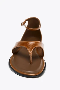 LEATHER TOE SANDALS