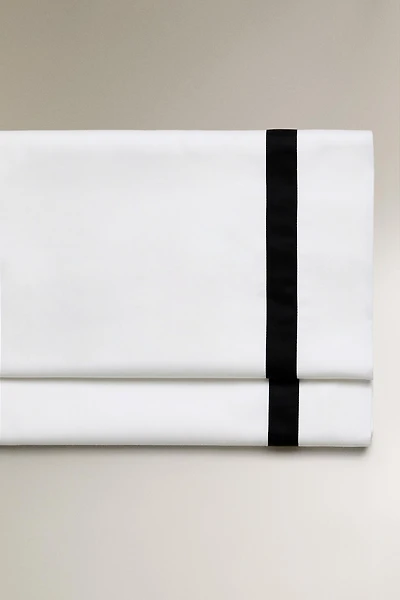 BORDERED SATEEN FLAT SHEET