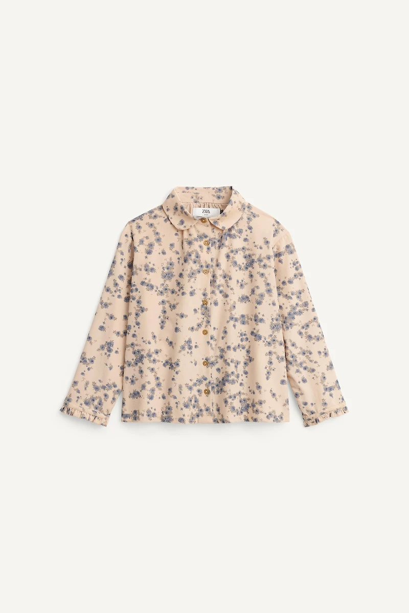 LIMITED EDITION CORDUROY FLORAL PRINT SHIRT