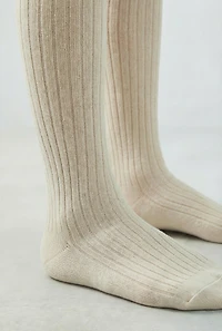 PLAIN RIBBED TIGHTS