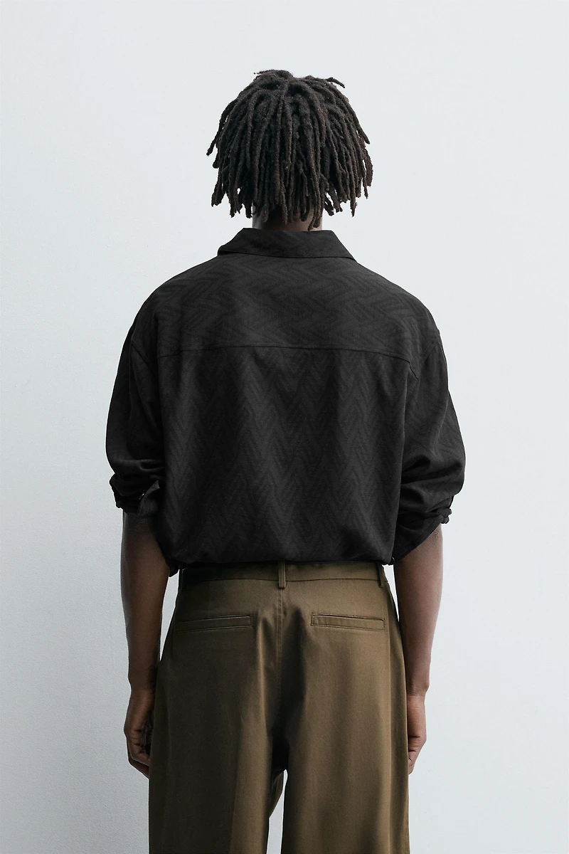 GEOMETRIC JACQUARD SHIRT
