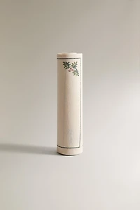 CHRISTMAS HOLLY LEAF COTTON NAPKIN ROLL (SET OF 20)