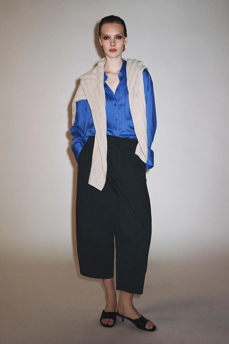 ZW COLLECTION CROP BALLOON PANTS