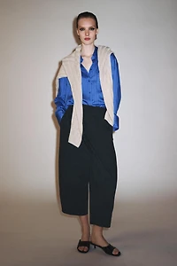 ZW COLLECTION CROP BALLOON PANTS