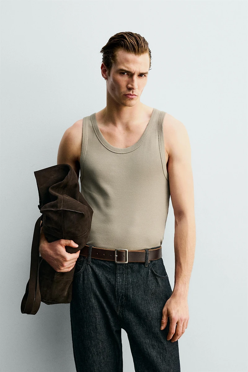 RIBBED TANK TOP