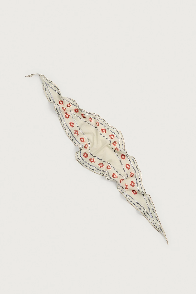 LONG GEOMETRIC PRINT BANDANA