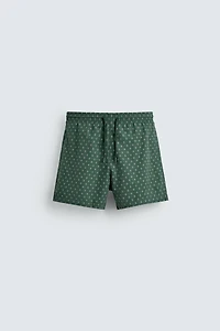 MAILLOT DE BAIN MI-LONG IMPRIMÉ GÉOMÉTRIQUE