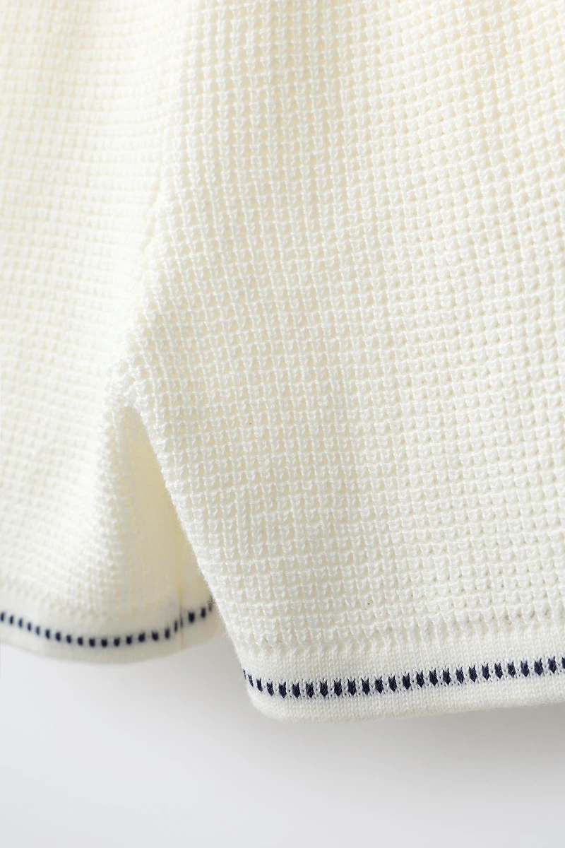 WAFFLE KNIT SHORTS