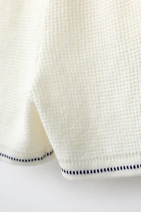 WAFFLE KNIT SHORTS