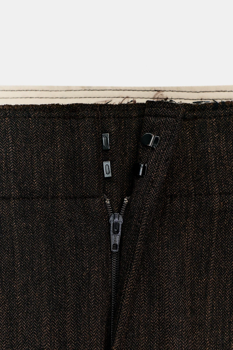 PANTALON CHEVRONS À PINCES ZW COLLECTION