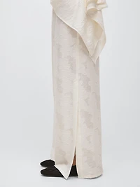 Pantalon élastique fluide détail tissu