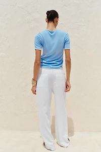 TRIM KNIT TOP