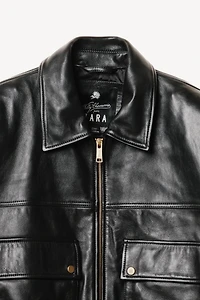 CROPPED FIT NAPPA LEATHER JACKET WILLY CHAVARRIA X ZARA