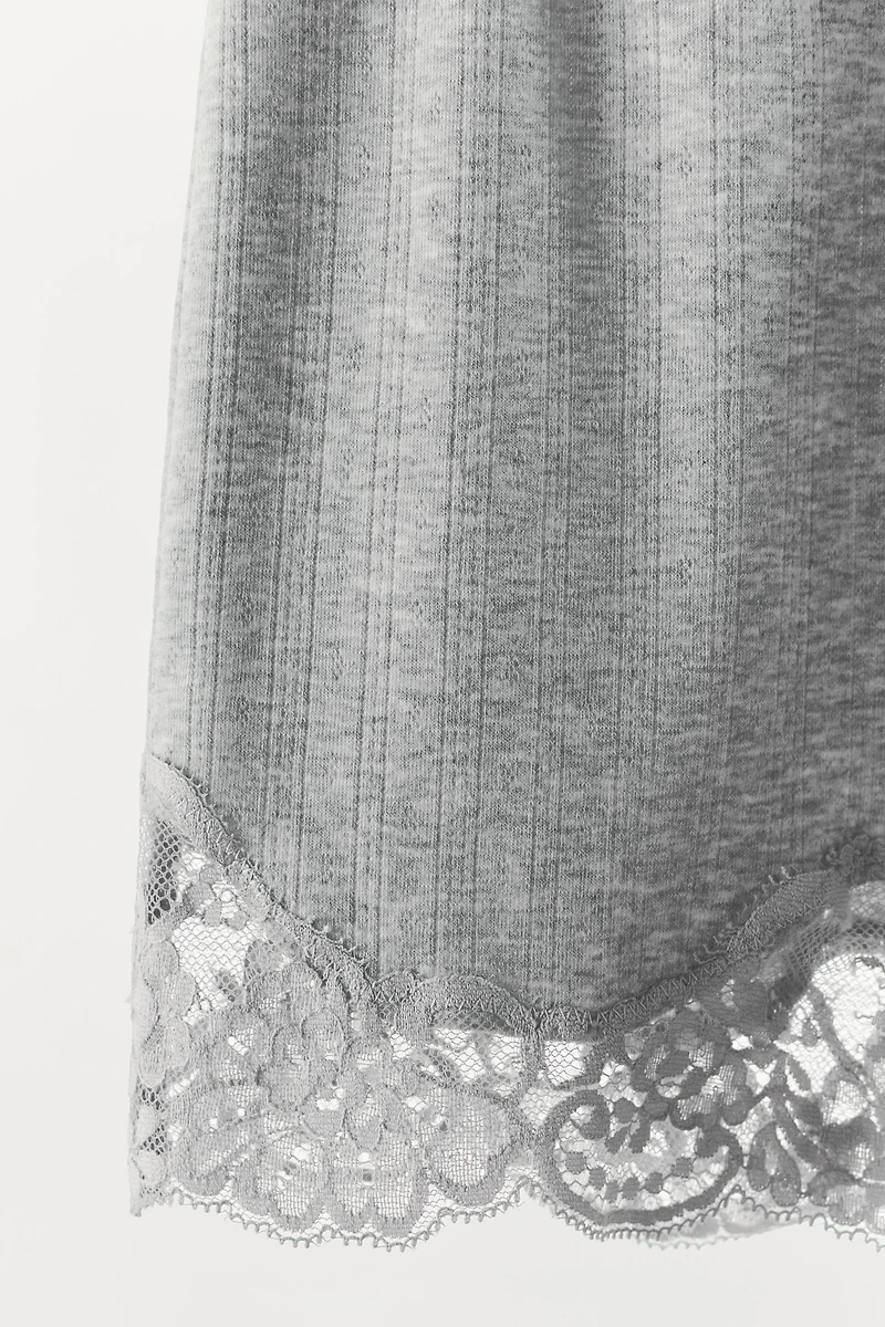 POINTELLE LACE SHORTS