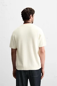 PURL KNIT T-SHIRT