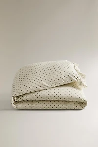 CHILDREN'S FLORAL PRINT DUVET COVER WITH RUFFLE