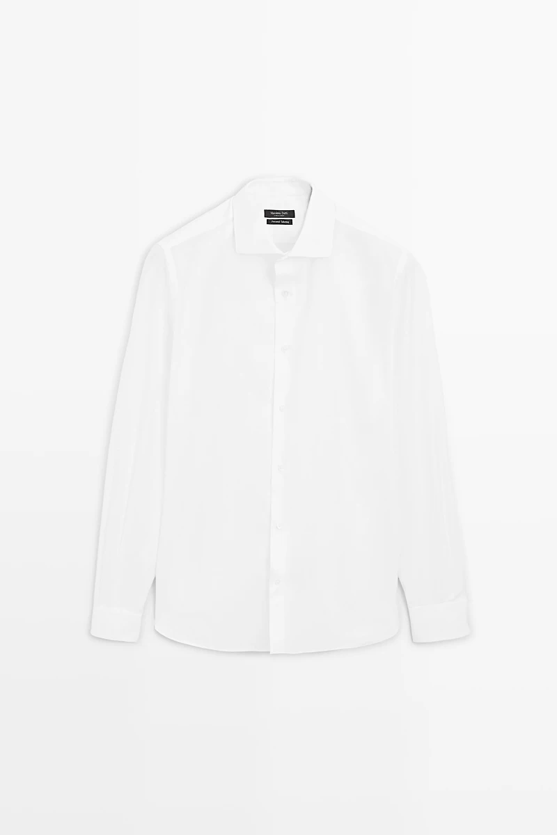 Slim fit 100% cotton shirt