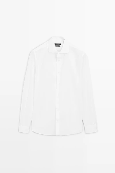 Slim fit 100% cotton shirt