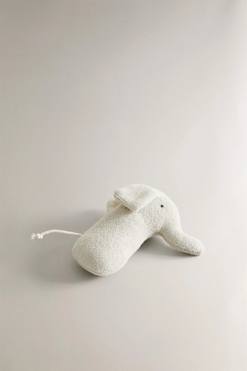 CHILDREN'S ELEPHANT PLUSH TOY RATTLE