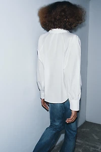 CHEMISE POPELINE PLIS COLLECTION ZW