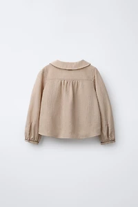 EMBROIDERED PETER PAN COLLAR SHIRT BENSIMON ® X ZARA