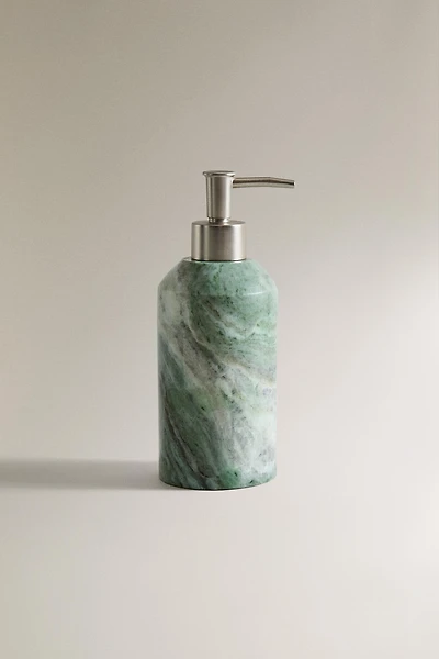GREEN MARBLE SOAP DISPENSER