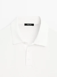 Polo manches courtes lin