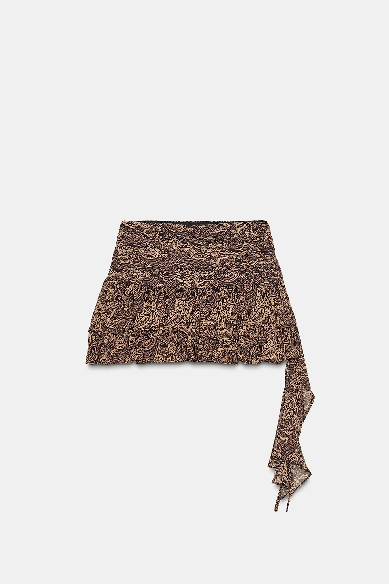 JUPE-CULOTTE PLIS VOLANTS