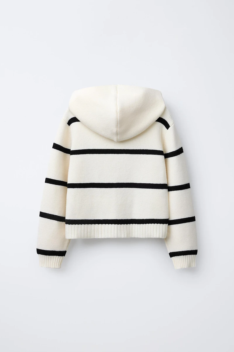 ZIP-UP KNIT CARDIGAN