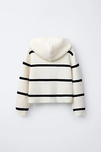 ZIP-UP KNIT CARDIGAN