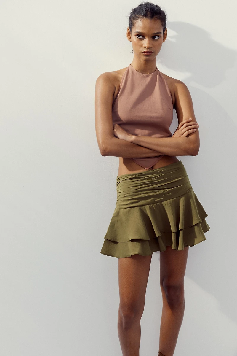 RUFFLE SKORT