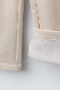 WIDE LEG FLEECE PANTS