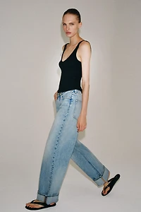 COTTON STRAP TOP