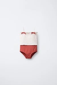 2-6 YEARS/ SWIMSUIT ELASTIC BOWS