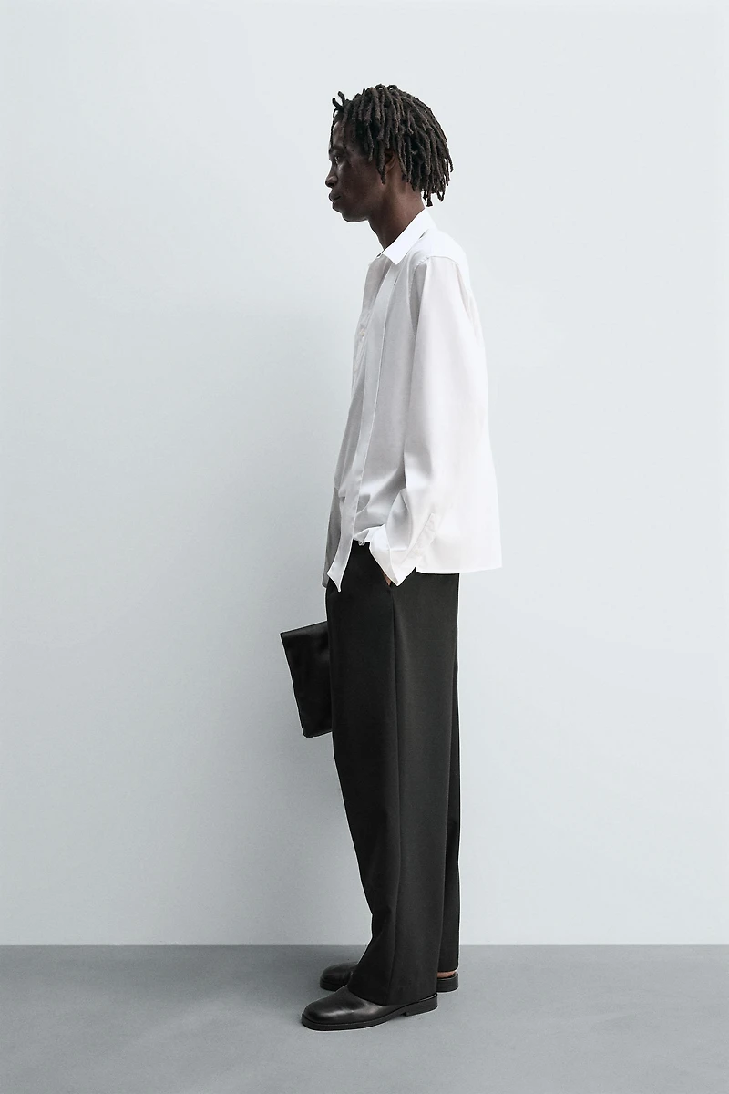FLOWY TIE SHIRT