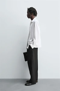 FLOWY TIE SHIRT
