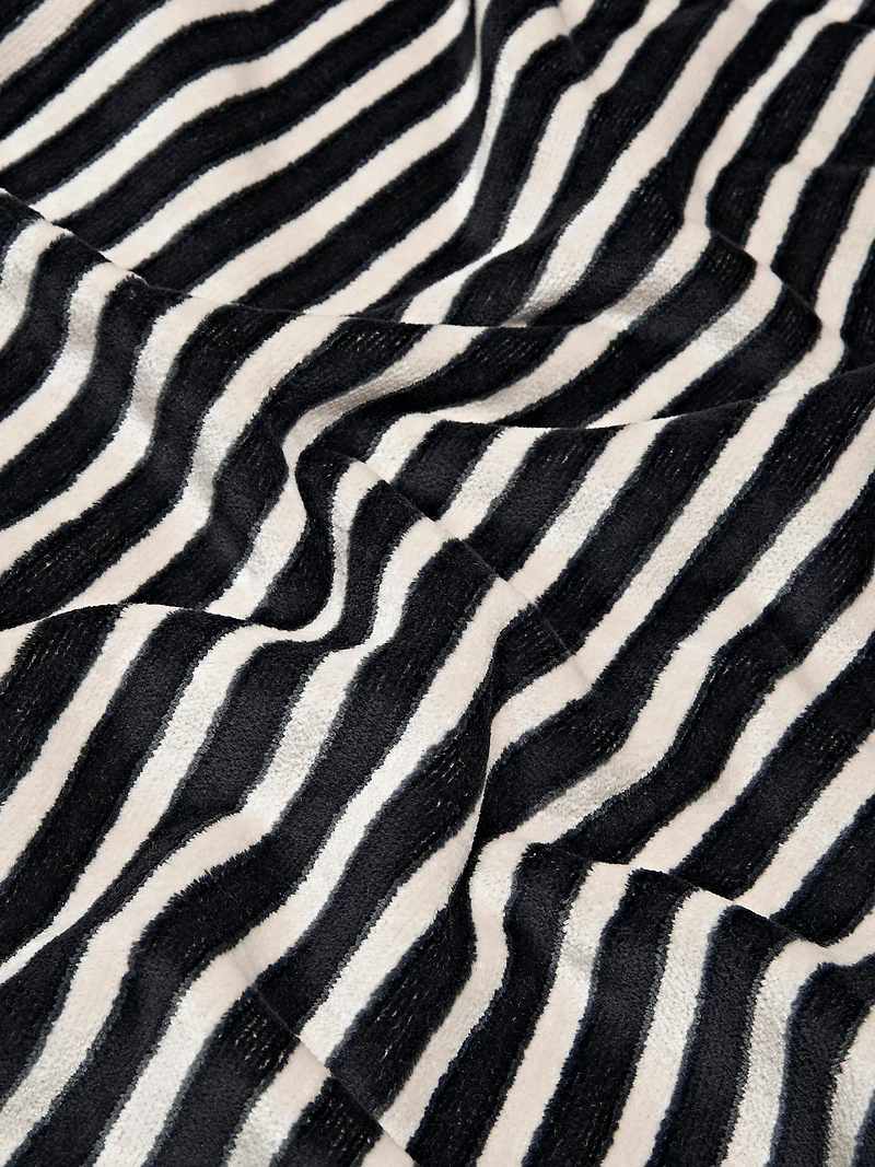 Serviette rayée en coton
