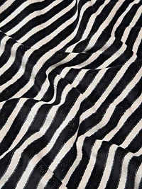 Serviette rayée en coton