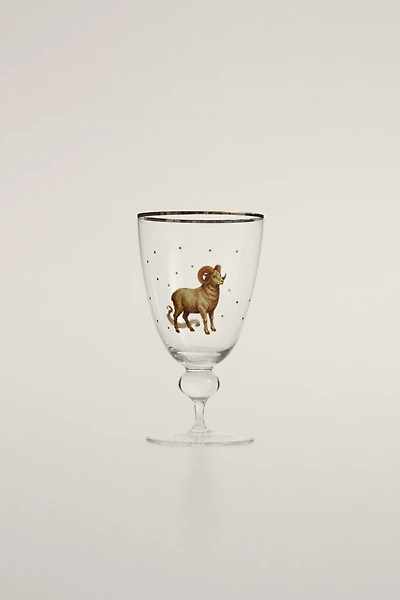 ARIES ZODIAC WINE GLASS | MARISA BERENSON