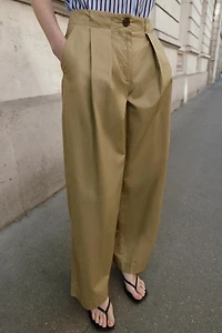 PANTALON BARREL À PINCES