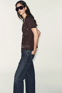 SHORT SLEEVE PEARL T-SHIRT