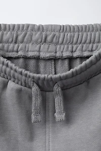 TEXT PRINT SWEATSHIRT AND JOGGER PANTS SET