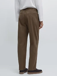 Cotton blend jogger fit trousers