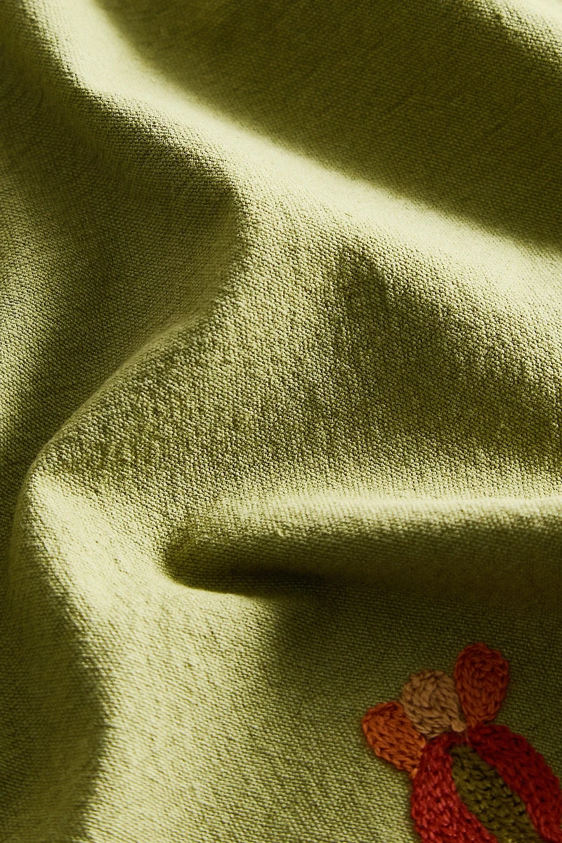 SET OF FLORAL EMBROIDERED NAPKINS (SET OF 2)