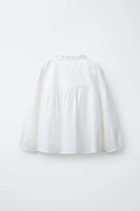 CHEMISE ROMANTIQUE EN PLUMETIS