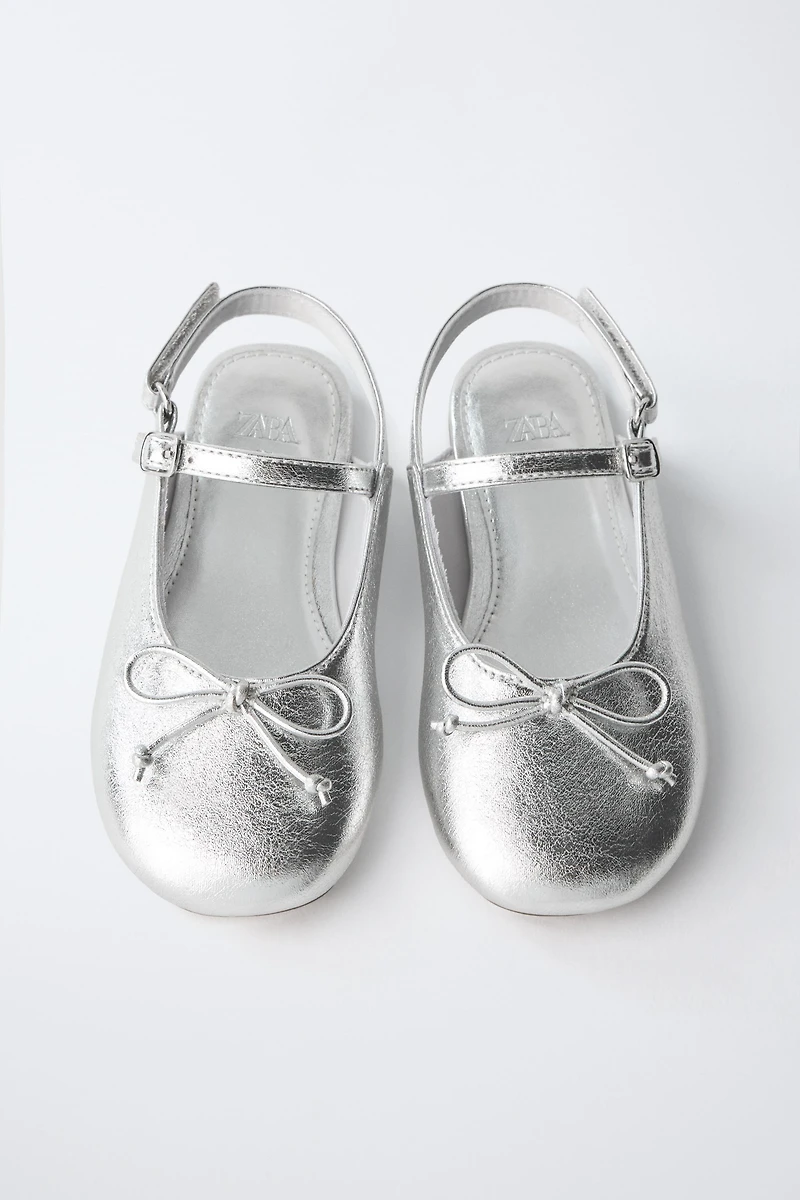 METALLIC SLINGBACK FLATS